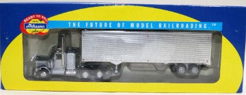 Athearn 92669 HO Owner-Operated Silver Kenworth w/40' Trailer - RTR