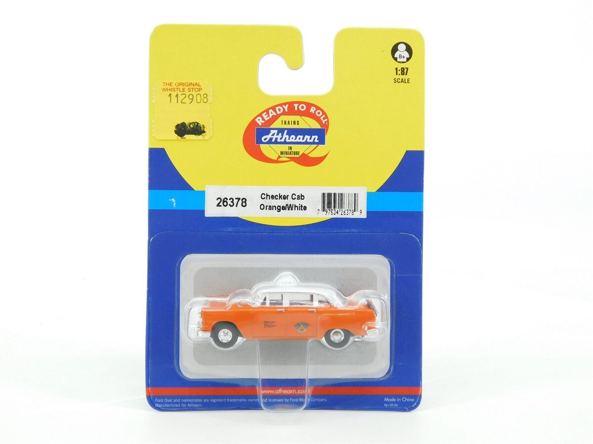 Athearn 26378 HO Orange Checker A8 Taxi Cab