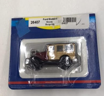 Athearn 26407 HO Burgundy Ford Model A Woody