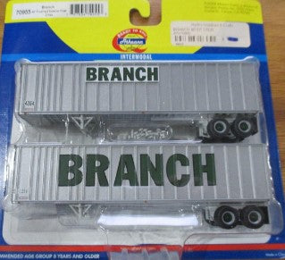Athearn 70955 Branch 40' Exterior Post Trailer #1 (Set of 2)