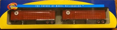 Athearn 70977 HO PRR 40' Exterior Post Trailer #1 - RTR (Set of 2)