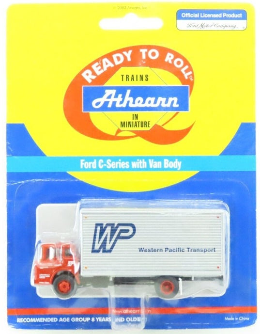 Athearn 02758 HO Western Pacific Transport Ford C-Series Box W/ Truck Body