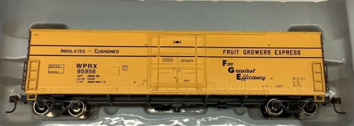 Athearn 91249 HO Western Pacific RTR 50' PD Superior Door Boxcar FGE/WP #95956