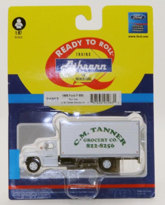 Athearn 91963 HO C.M. Tanner Grocery 1968 Ford F-850 Box Van Ready To Roll