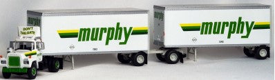 Athearn 93139 HO RTR Murphy Mack R Truck W/2 Trailers