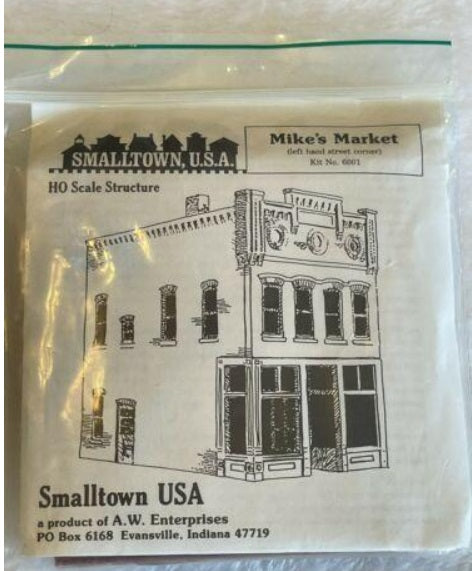 Smalltown USA 699-6001 HO Mike's Market Building Kit
