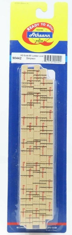 Athearn 90442 HO 60' Lumber Load Flat Simpson