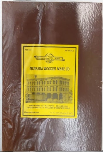 Magnuson Models 439-551 HO Menasha Wooden Ware Co. Structure Kit