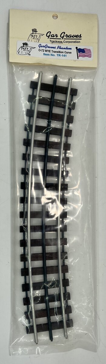 Gargraves TR-141 O Phantom Tinplate WYE Transistion Curve