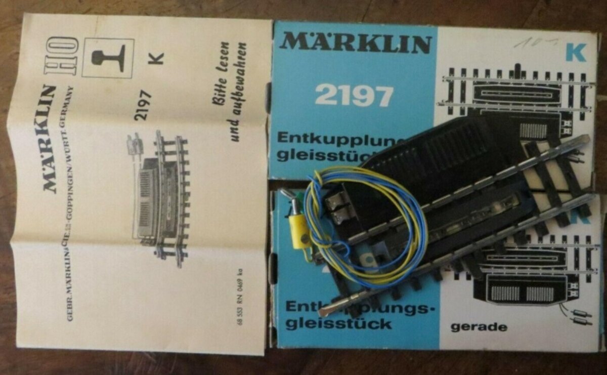 Marklin 2197 HO K Track Uncoupling Track