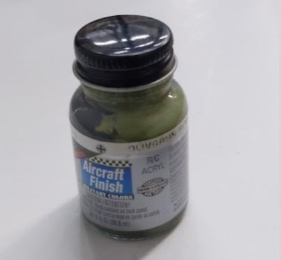 Pactra 5918 Olive Green Acrylic Paint 1 oz Aircraft Finish