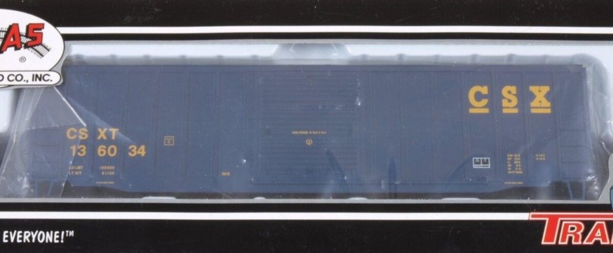 Atlas 20001102 HO CSX Road # 136034 Trainman ACF 50' 6" Box Car