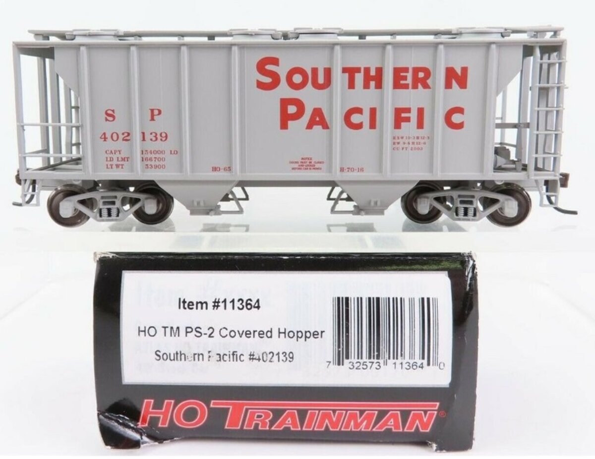 Atlas 11364 HO Scale TrainMan Southern Pacific PS-2 Covered Hopper #402139
