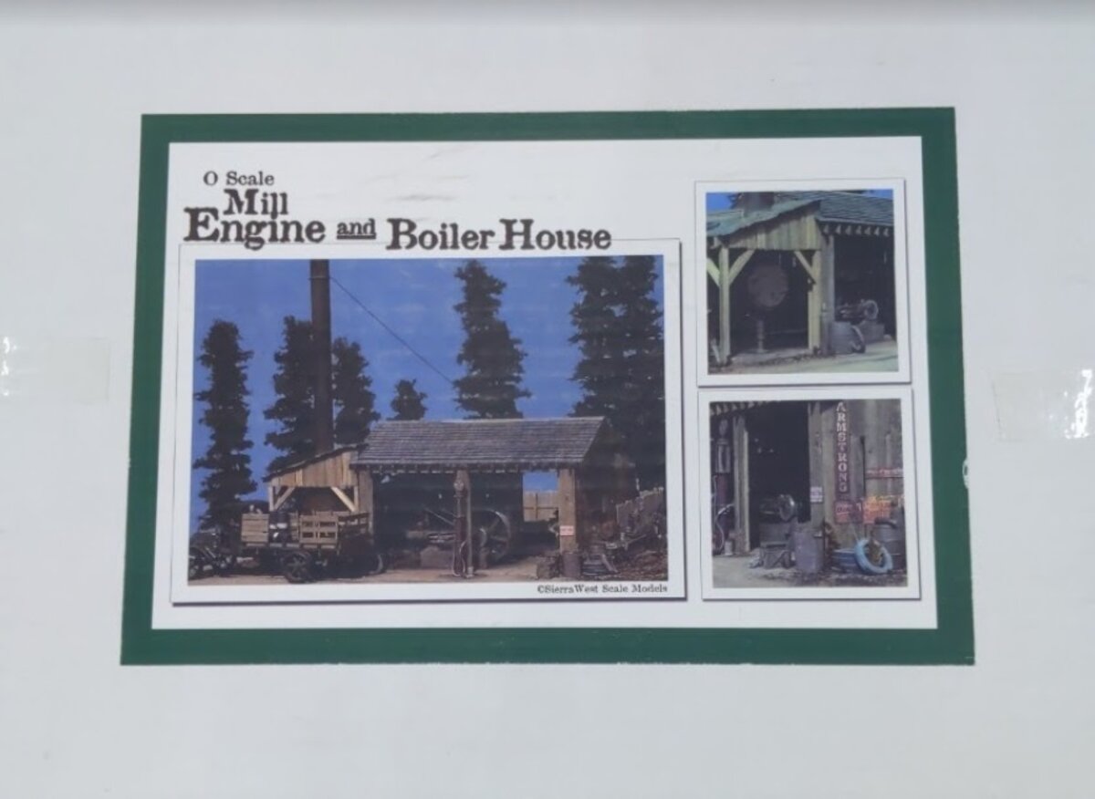 Sierra West O Scale Mill Engine And Boiler House Model Kit