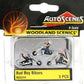 Woodland Scenics AS5344 N AutoScenes Bad Boy Bikers (Pack of 3)