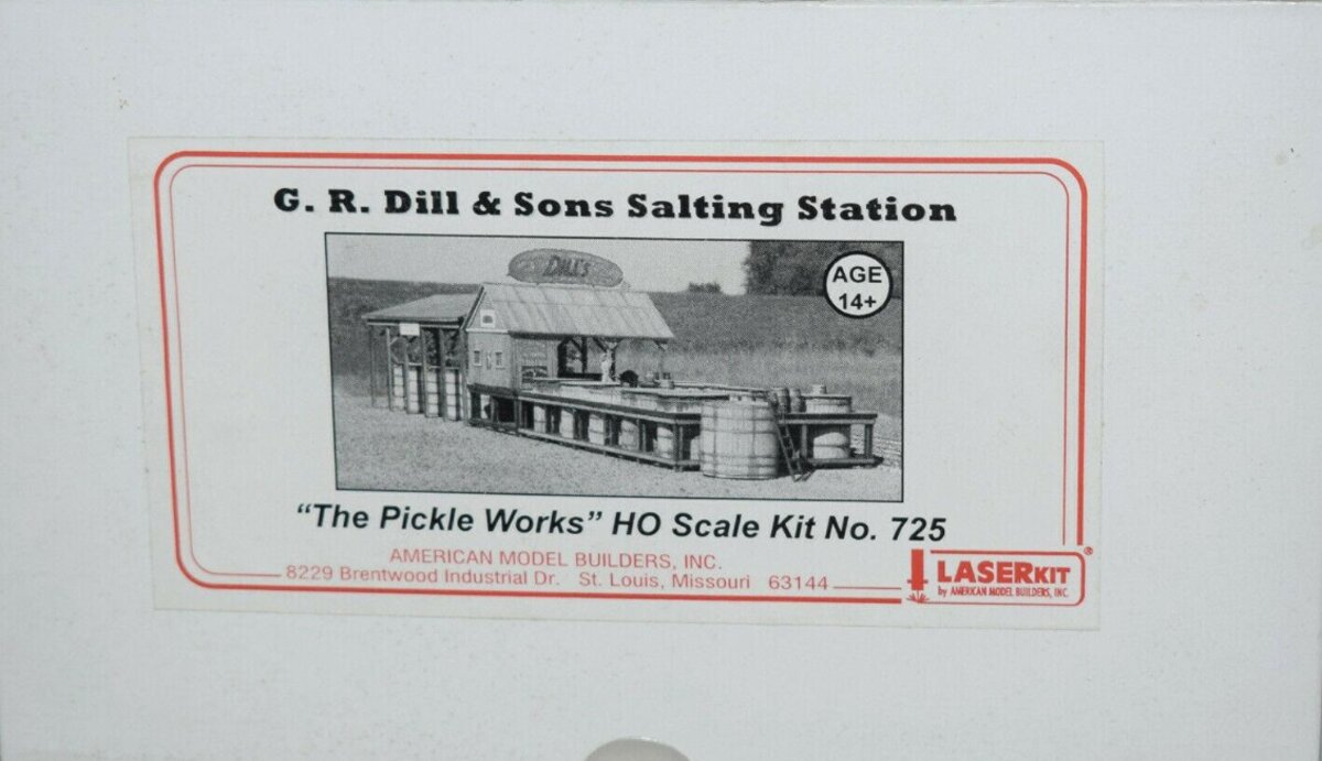 American Model Builders 725 HO Laser ArtGR Dill & Sons The Pickle Works Kit