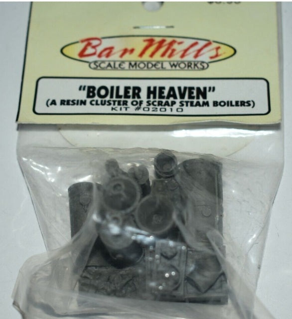 Bar Mills 02010 HO Boiler Heaven Resin Cluster or Scrap Steam Boilers Unpainted
