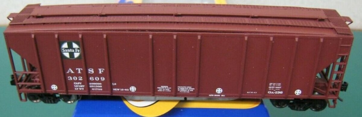 ExactRail EP-80165-13 HO Santa Fe P-S 4427 Cu Ft Grain Hopper ATSF #302609