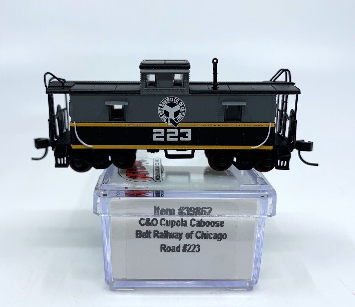 Atlas 39862 N Scale Belt Railway of Chicago Cupola Caboose #223