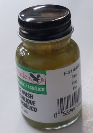 Testors 414450 Pine Wash Polly Scale Acrylic Railroad Paint - 1 oz. Bottle
