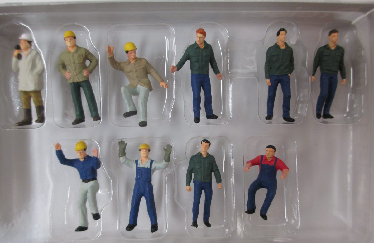 Preiser 1010051 HO Paper Mill Crew Figures (Set of 10)