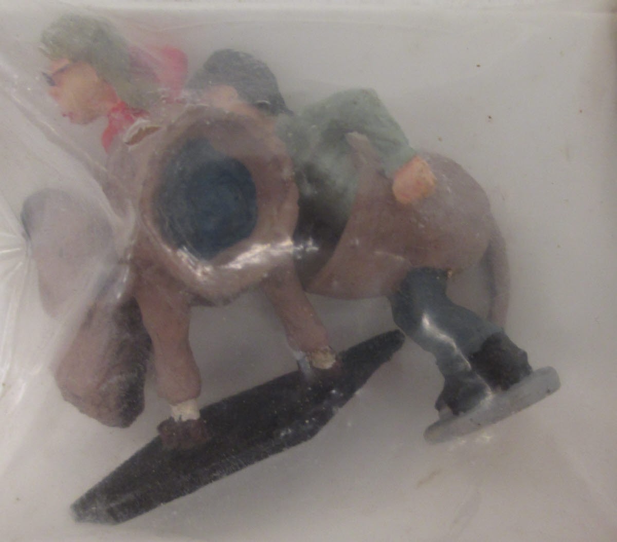 Just Plain Folk 113 Two Kids Dressed Up as Donkey Hand painted figure