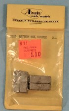 Alexander Scale 3105 HO Double Battery Box (Pack of 2)