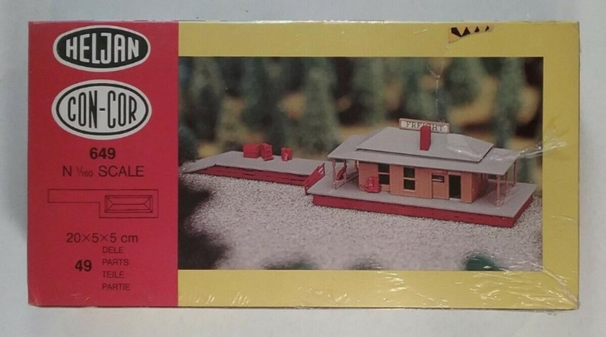 Heljan 649 Con-Cor N Freight Station 20 x 5 x 5 cm Building Kit