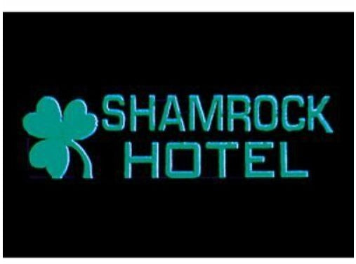 Miller Engineering 6182 N/HO Neon-Like Horizontal Shamrock Hotel Animated Sign