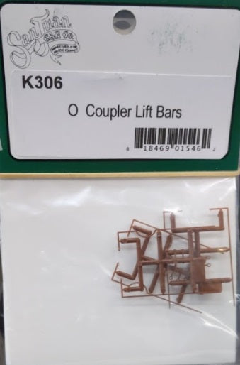 San Juan Car Co K306 O/On3/On30 Coupler Lift Bars Plastic Kit