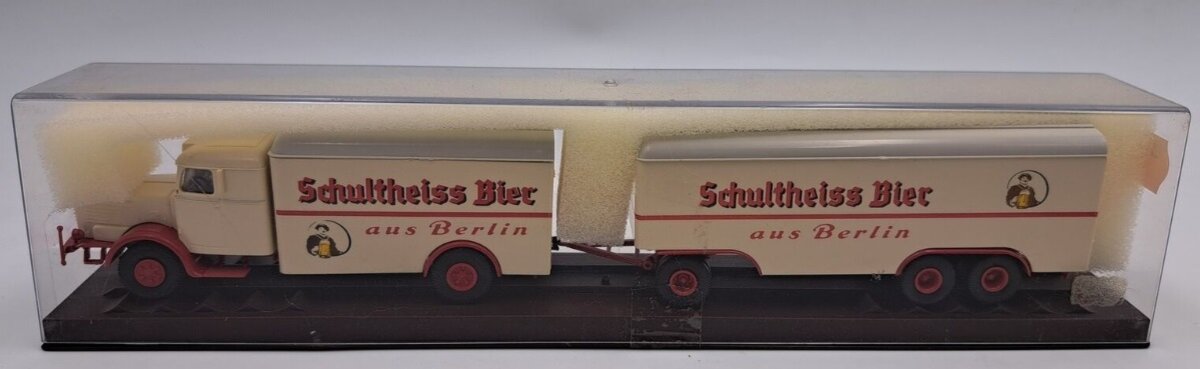 Brekina Automodelle HO Schultheiss Bier Aus Berlin Trailer Truck