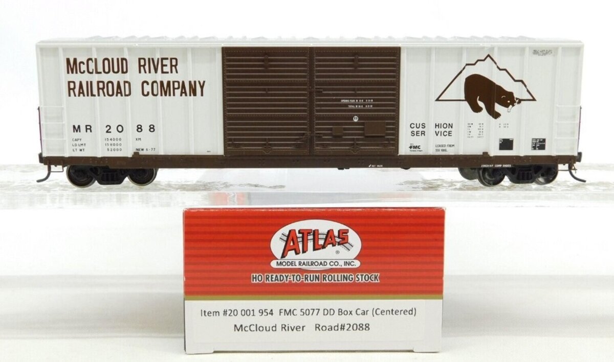 Atlas 20001954 HO Master Line McCloud River FMC 5077 DD Box Road # 2088