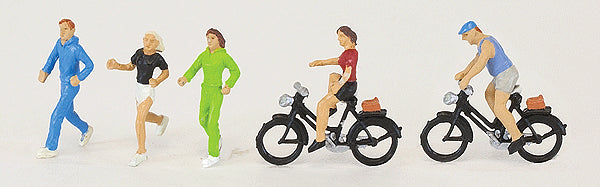 Walthers 949-6000 HO Active People Figures (Set of 5)