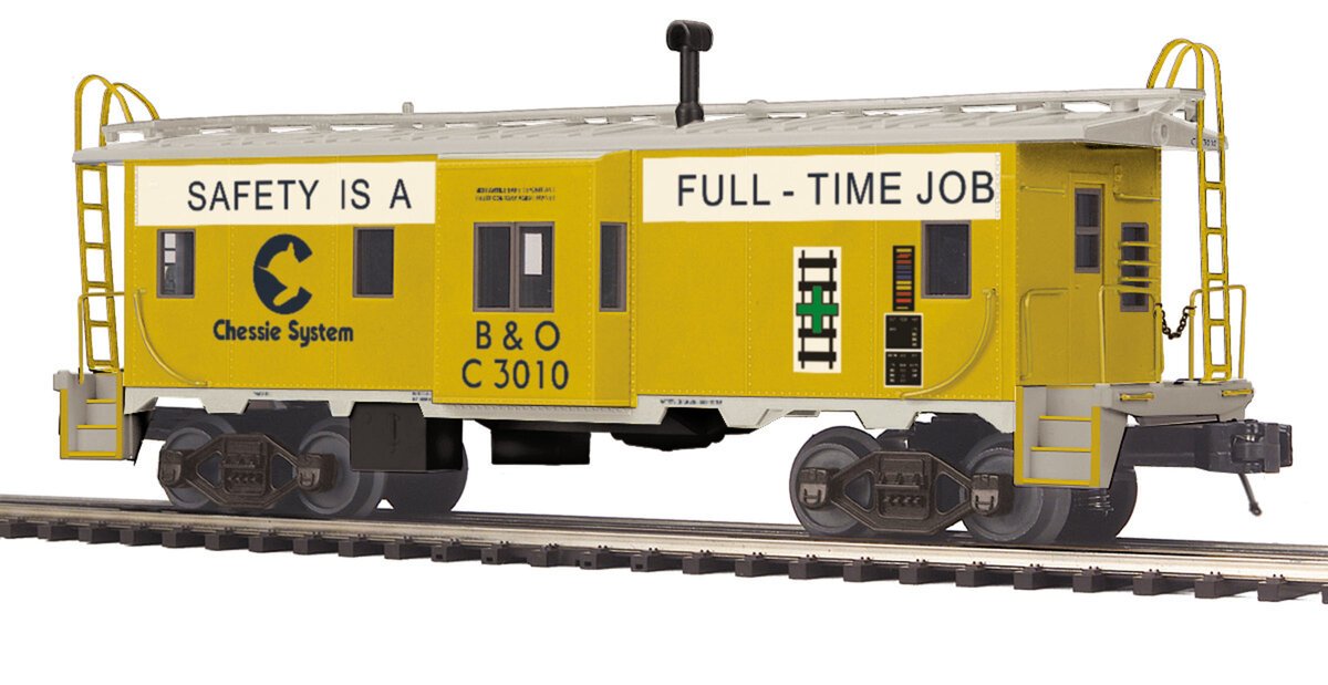 MTH 20-91419 O Chessie Bay Window Caboose #3010 – Trainz