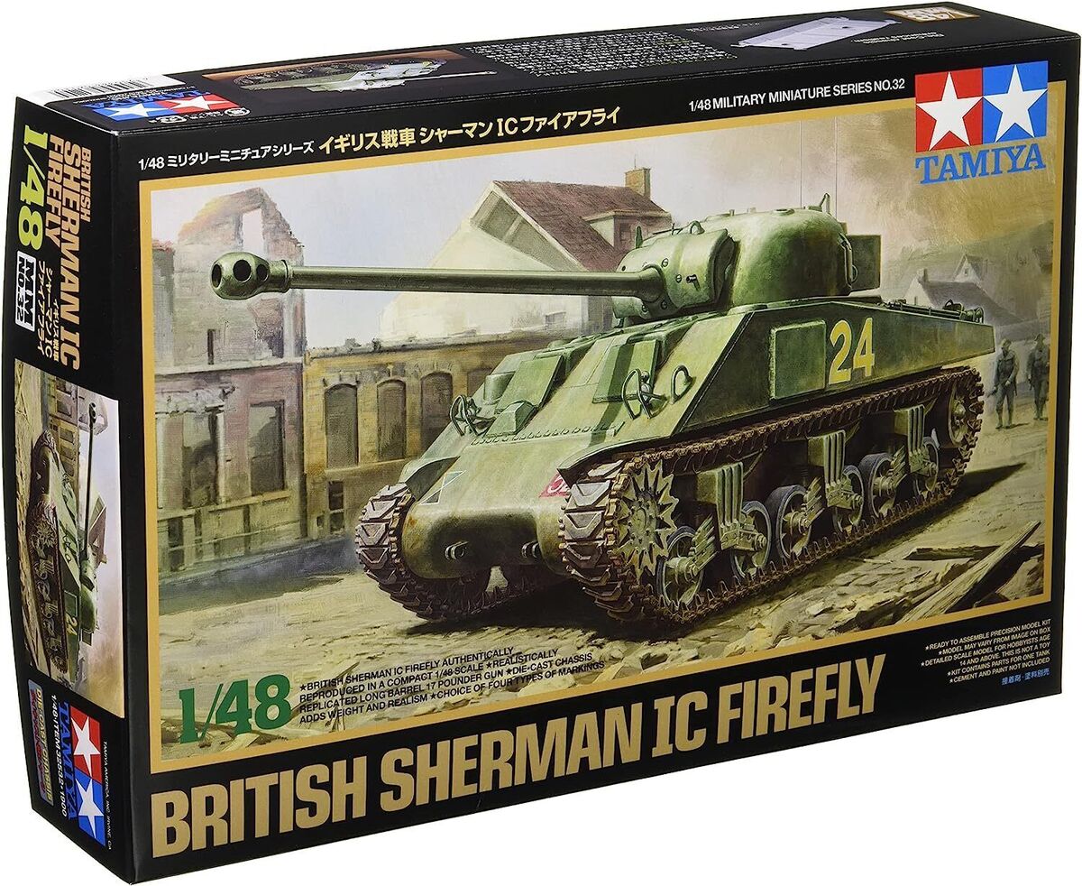 Tamiya 32532 1:48 British Sherman IC Firefly Building Military Tank Model Kit