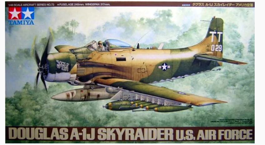 Tamiya 61073 1:48 A1J Skyraider US Military Aircraft Plane Model Kit