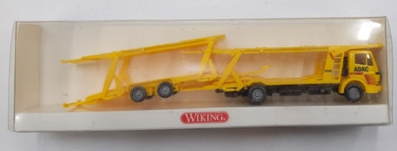 Wiking 5800230 HO 1:87 Yellow ADAC Mercedes-Benz Auto-Transport