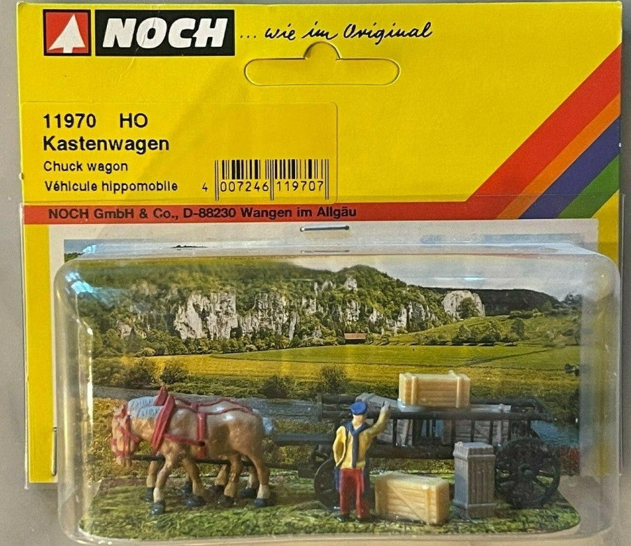 Noch 11970 HO Chuck Wagon With Cattle