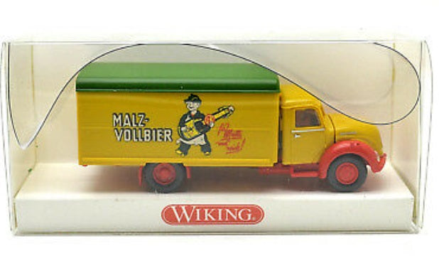 Wiking 855 40 34 HO Truck Magirus Malz-Vollbier Koffer-LKM