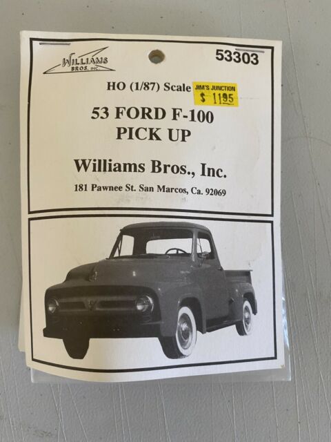 Williams Brothers 53303 1:87 53 Ford F-100 Pick Up