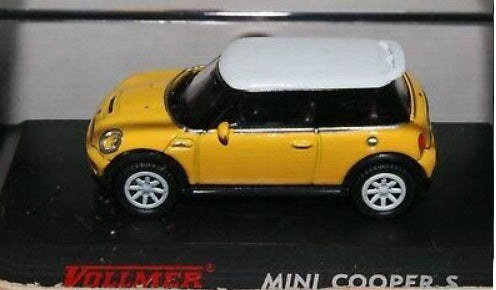 Vollmer 1669 1:87 Yellow & White Mini Cooper S