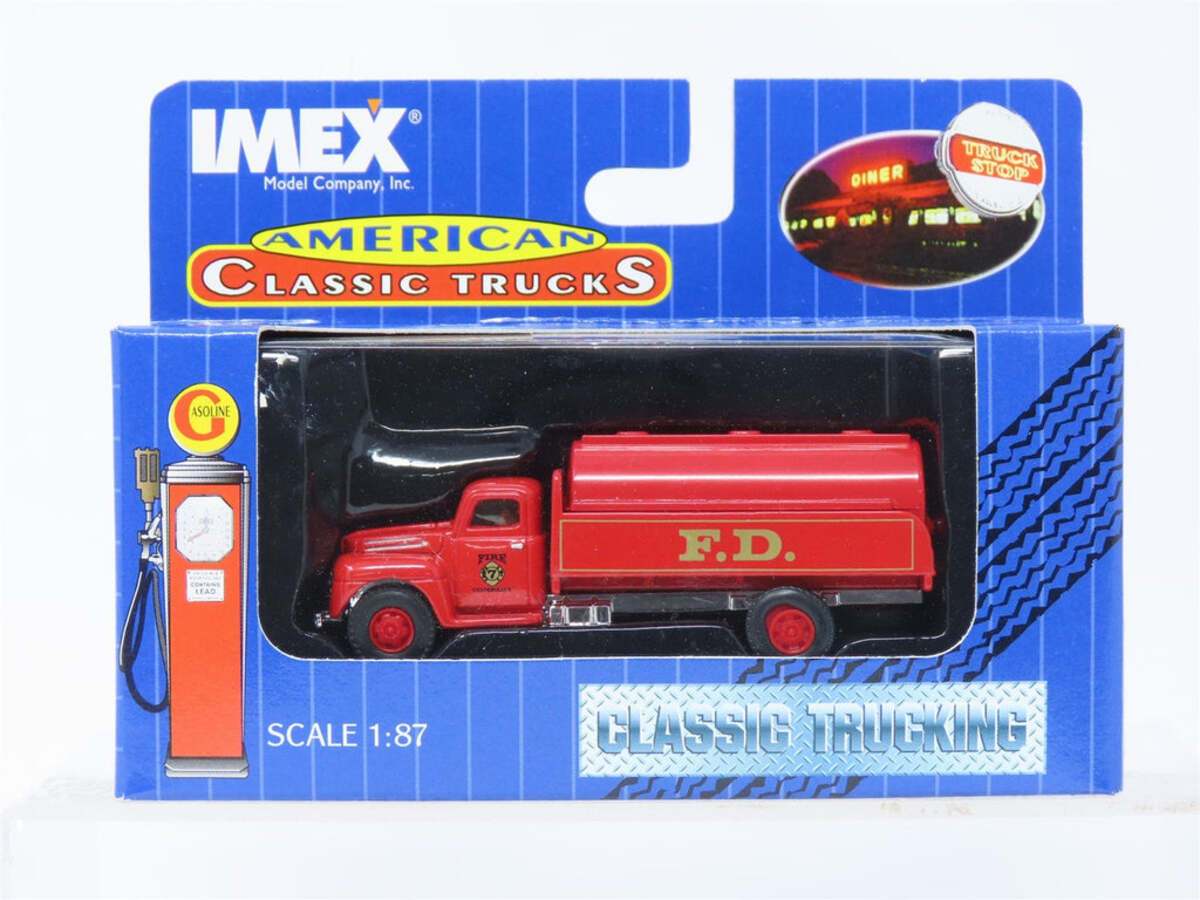 Imex 870039 1:87 Scale American Classic Trucks Ford Fire Water Tanker Co. # 7