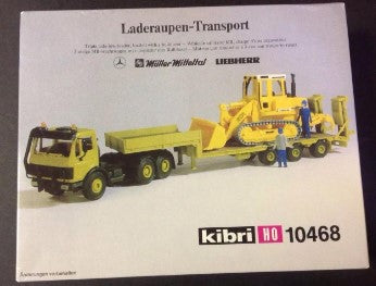 Kibri 10468 1:87 Mercedes-Benz 3-Axle Low-Loader & Bull Dozer Model Kit