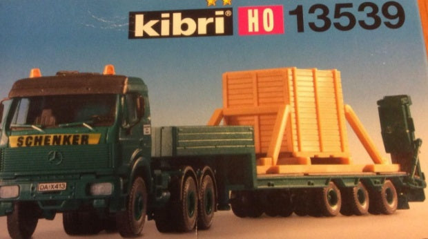 Kibri 13539 1:87 Mercedes-Benz w/Low Loader Schenker Kit