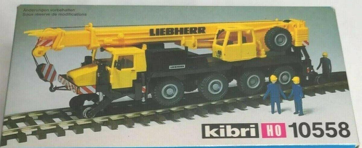 Kibri 10558 1:87 Liebherr Railway Mounted Crane Kit