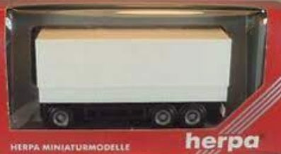 Herpa 075466 1:87 3-Axle Trailer Undecorated