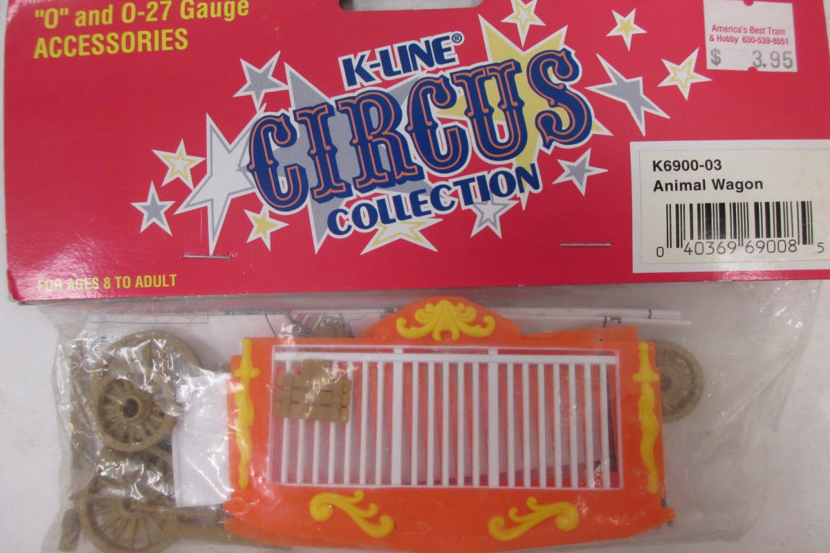 K-Line K6900-03 O Scale Circus Animal Wagon