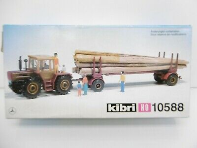 Kibri 10588 1:87 Mercedes-Benz Tractorw/Logging Trailer Kit