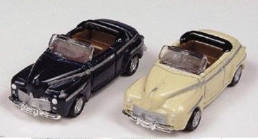 Classic Metal Works 50201 N Mini Metals Blue/Yellow 1948 Ford Convertible Cars