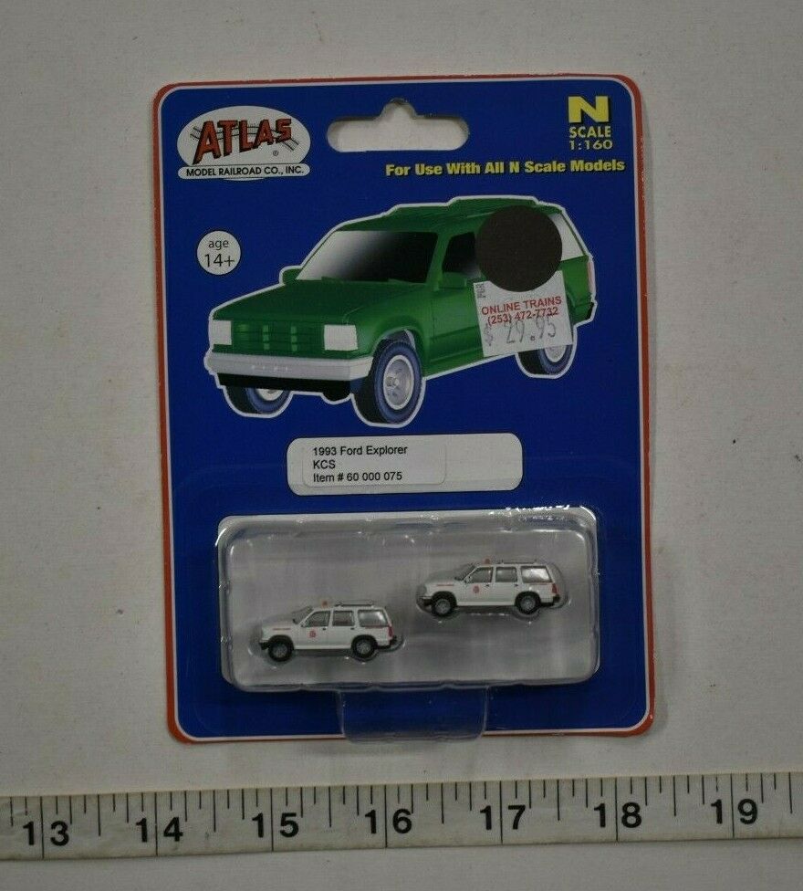 Atlas 60000057 1:160 N BNSF 1993 Ford Explorer (Pack of 2)